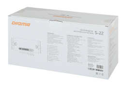 Колонка портативная Digma S-22, 15Вт, черный [sp2215b]