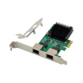 ORIENT XWT-RTL8125L2PE, Сетевая карта PCI-Ex1 v3.0 2xRJ45 2.5GbE NIC, RTL8125B+ASM1806 chipset, 2.5/1 Гбит/с, 2 планки крепления 33249