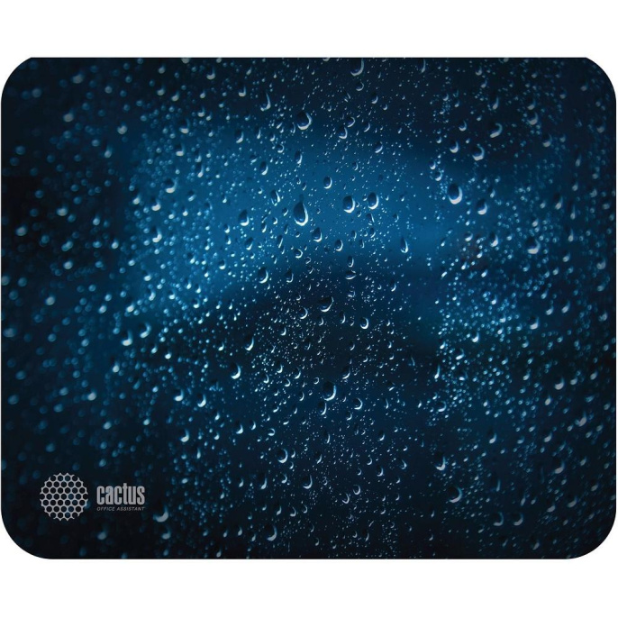 Коврик для мыши Cactus Water Drops рисунок, ткань, 220х180х2мм [cs-mpc-p05xs]
