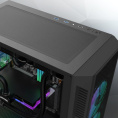 Корпус без блока питания Case Raijintek ARCADIA III-MS4, Midi-Tower, TG, 4x120mm ARGB, 1xUSB-A 3.0 + 2xUSB 2.0, ATX, mATX, mITX Black