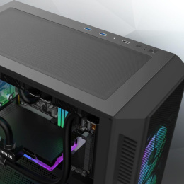 Корпус без блока питания Case Raijintek ARCADIA III-MS4, Midi-Tower, TG, 4x120mm ARGB, 1xUSB-A 3.0 + 2xUSB 2.0, ATX, mATX, mITX Black