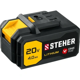 Аккумуляторная батарея STEHER 20В, 4 Ач, Li-Ion тип V1 V1-20-4