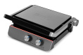 Электрогриль DOMFY Metal DSM-EG502, черный и серебристый