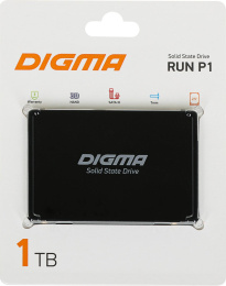 SSD накопитель Digma Run P1 DGSR2001TP13T 1ТБ, 2.5", SATA III, SATA, rtl