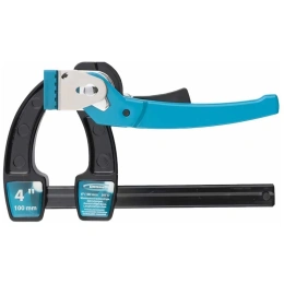 Реечная быстрозажимная струбцина, металлический корпус,рычажный храповый механизм, 4"/100 мм GROSS 20717