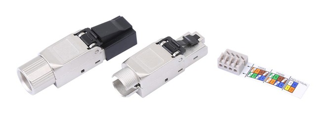 Коннектор Rj-45 Hyperline PLUD-8P8C-S-C6A-SH кат. 6а экранированный