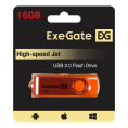 USB-флеш накопитель ExeGate Jet 16GB оранжевый USB2.0, 480Mbps, пластик/металл EX302043RUS