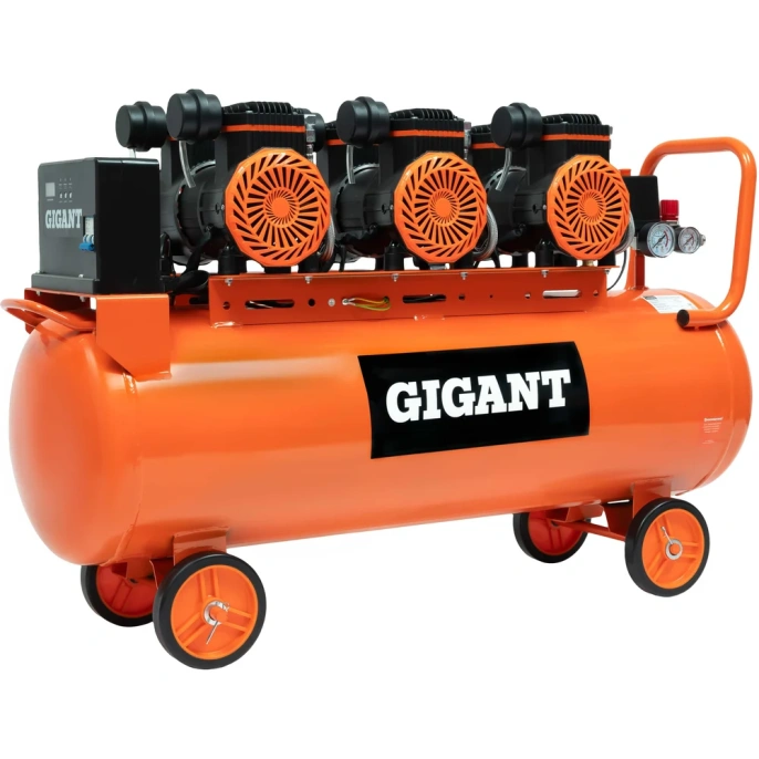 Безмасляный малошумный компрессор (120 л; 8 бар; 460 л/мин) Gigant GSWK-120/4200