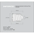 Коронка алмазная по бетону 72 мм Inforce 11-02-072