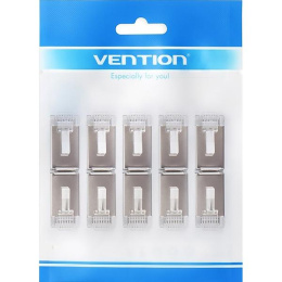 Коннектор Vention RJ45 8p8c , FTP cat. 5e, под витую пару, экранированный 10шт. (IDAR0-10)