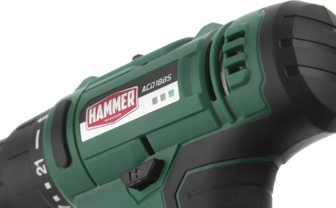 Дрель-шуруповерт аккумуляторная Hammer ACD18BS (680329)