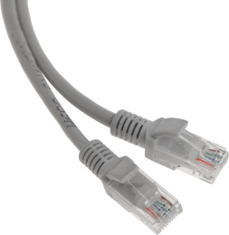 Кабель Cablexpert Патч-корд UTP PP12-5M кат.5e, 5м, литой, многожильный серый {90} 011525