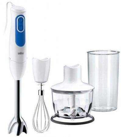 Блендер погружной Braun MQ3035 SAUCE 700Вт белый/синий