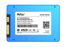 Накопитель SSD NETAC 240Gb N535S Series 2.5", SATA-III, R/W 540/490MB/s, TLC, 140TBW, OEM NT01N535S-240G-S3X