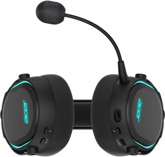 Гарнитура Acer OHR303, для компьютера/мобильных устройств, мониторные, Bluetooth/радио/3,5 мм, черный [zl.hdsee.009]