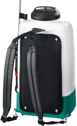 Опрыскиватель Зубр Мастер ОПЛ-15, аккумуляторный, наплечный, 15л, белый/зеленый