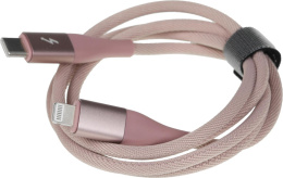 Кабель SOLOVE DW5,  Lightning (m) -  USB Type-C (m),  1м,  розовый [dw5 pink rus]