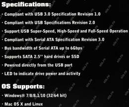 SUNRICH TECHNOLOGY H.K. LIMITED Адаптер для подключения к USB St-Lab USB3.0 to SATA 6G Adapter U-1450