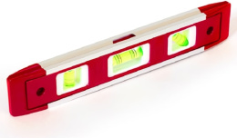 Уровень WorkPro WP262026 225мм (магнитный, прочные акриловые флаконы с возможностью считывания по отвесу, уровню, под углом 45°, верхнее окошко для удобства считывания, прочная алюминиевая рама, рабочая кромка с V-образным пазом крепится к трубе или трубо