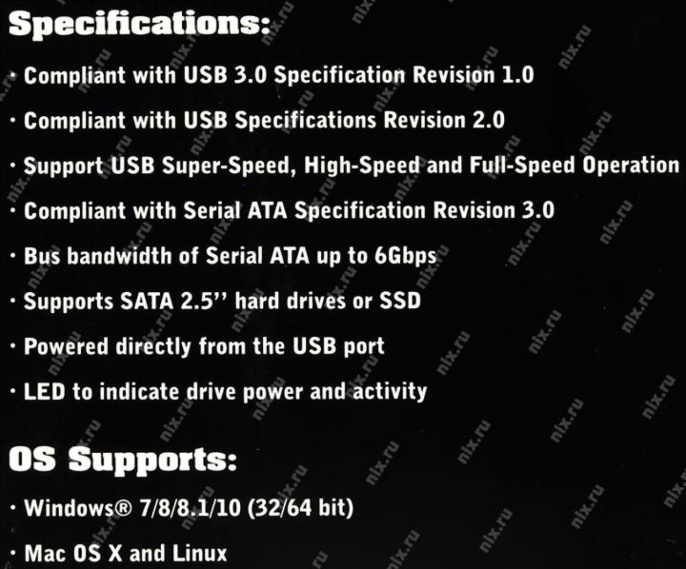 SUNRICH TECHNOLOGY H.K. LIMITED Адаптер для подключения к USB St-Lab USB3.0 to SATA 6G Adapter U-1450