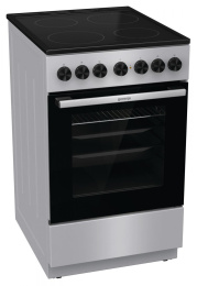 Электрическая плита Gorenje GEC5B41SG, стеклокерамика, без крышки, серый