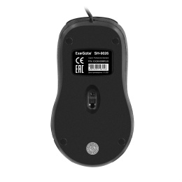Мышь ExeGate Professional Standard SH-9026 USB, оптическая, 1000dpi, 3D, 3 кнопки и колесо прокрутки, длина кабеля 1,35м, черная, Color Box EX264099RUS