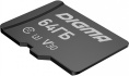 Флеш карта microSDXC 64GB Digma CARD30 V30 + adapter DGFCA064A03