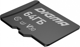 Флеш карта microSDXC 64GB Digma CARD30 V30 + adapter DGFCA064A03