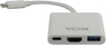 Конвертер VCOM CU427 USB-CM to HDMI+USB3.0+USB-C Adapter