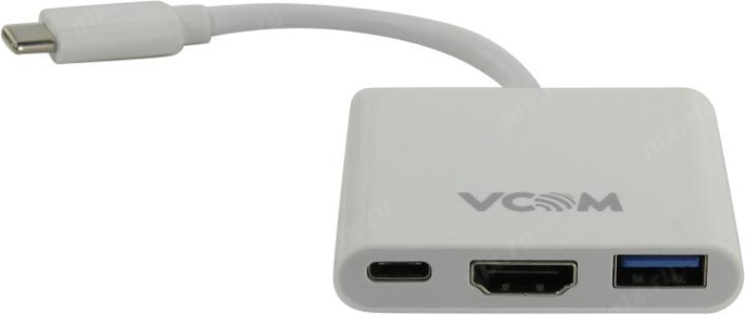 Конвертер VCOM CU427 USB-CM to HDMI+USB3.0+USB-C Adapter