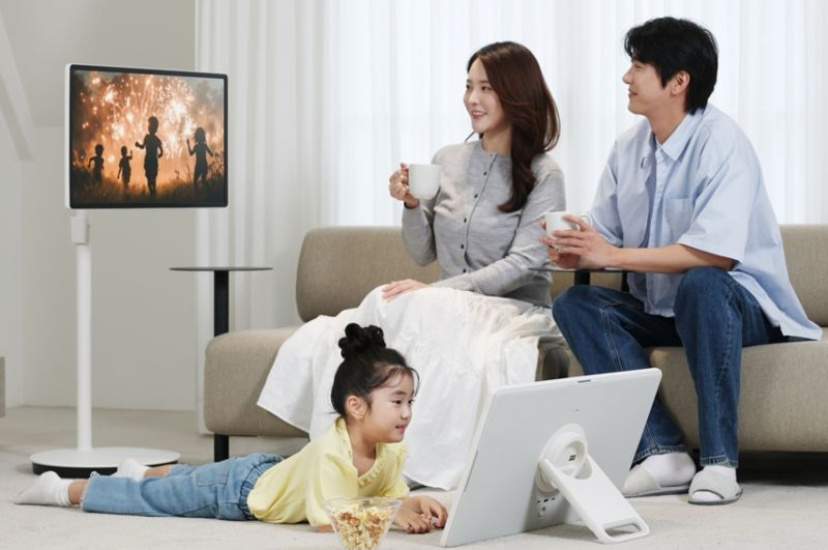 Samsung выпустила беспроводной умный ТВ на подставке с колёсами