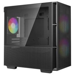 корпус Deepcool CH360 WH без БП, боковое окно закаленное стекло , 2x140мм ARGB LED вентилятор спереди и 1x120мм ARGB LED вентилятор сзади, белый, mATX R-CH360-WHAPE3-G-1