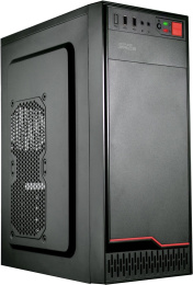 Корпус ATX KINGPRICE KPCC-MD201, Midi-Tower, без БП, черный