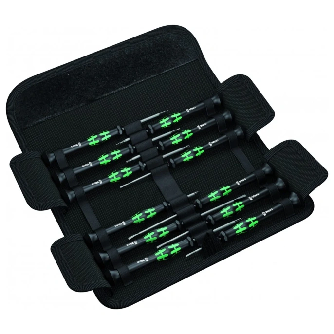 Набор прецизионных отверток Wera, Kraftform Micro, 12 предметов, WE-073675