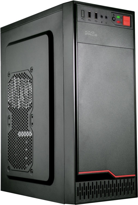 Корпус ATX KINGPRICE KPCC-MD201, Midi-Tower, без БП, черный
