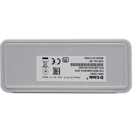 D-Link DES-1008C/B1A Неуправляемый коммутатор с 8 портами 10/100Base-TX