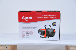 Насос садовый поверхностный Elitech НС 650Ч E0803.001.00 650Вт 3000л/час 195689