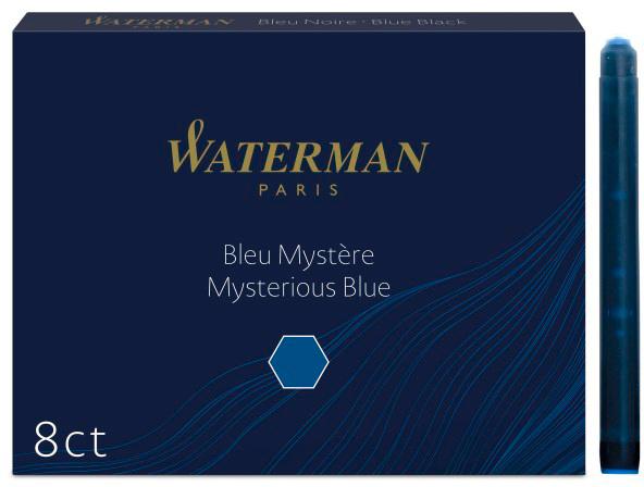Картридж Waterman Standard S0110910 Mysterious Blue чернила для ручек перьевых 8шт