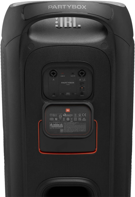 Музыкальный центр JBL PartyBox 720, 800Вт, с караоке, Bluetooth, USB, черный