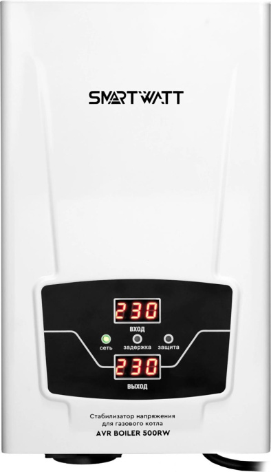 Стабилизатор напряжения Smartwatt AVR Boiler 500RW 500ВА белый 4512020020004