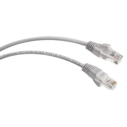 Cabeus PC-UTP-RJ45-Cat.6-5m Патч-корд U/UTP, категория 6, 2xRJ45/8p8c, неэкранированный, серый, PVC, 5м