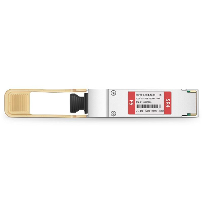 Трансивер/ 100G QSFP28 Optical Transceiver Module 850nm,100m OM4,SR4,MPO (QSFP-100G-SR4-MM850)