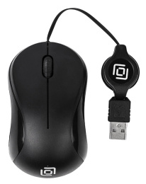 Мышь Оклик 115SR черный оптическая 1000dpi USB для ноутбука 3but (492888)