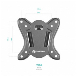 ONKRON R3 Roto чёрный Для телевизоров диагональю 10"-27" Максимальная нагрузка: 25 кг VESA: 75х75, 100х100 мм
