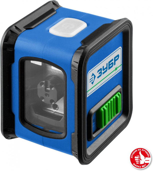 Нивелир лазерн. Зубр КРЕСТ 2кл.лаз. 540нм цв.луч. зеленый 2луч. 34900