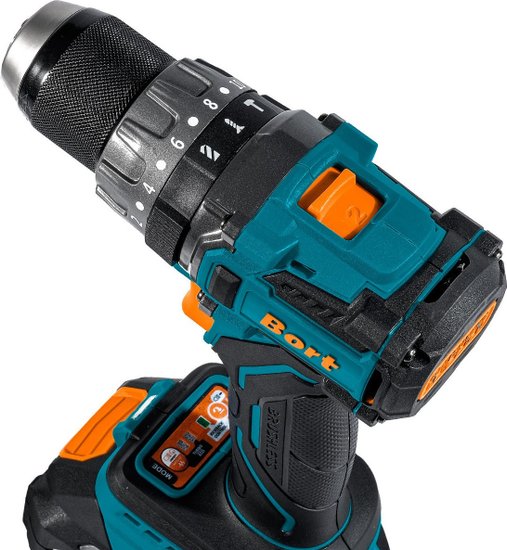 Аккумуляторная ударная дрель-шуруповерт BORT BAB-21U 2x4А.ч 93414837
