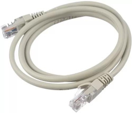 Патч-корд GoPower RJ-45 m -RJ-45 m 5.0м кат.5е ПВХ 26AWG серый в пакете 1/50 00-00027475