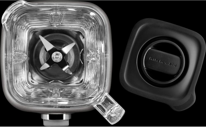 Блендер стационарный KitchenAid Блендер Artisan со стеклянным стаканом 1.4 л, серебряный медальон (5KSB4026EMS)