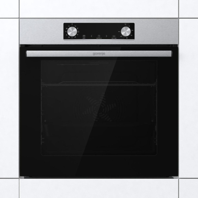 Духовой шкаф электрический Gorenje BO6735E05X, 77л, дверца с 2 стеклами, нержавеющая сталь