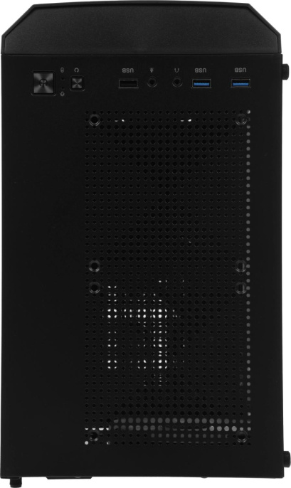 Корпус mATX Aerocool Trinity Mini-G-BK v2, Mini-Tower, без БП, черный [accs-pv32033.11]